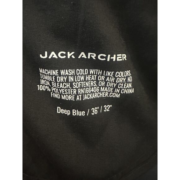 Jack Archer Jetsetter Tech Pants Deep Blue Slim Fit Stretch Travel Men's 36 x 32 - Picture 7 of 12